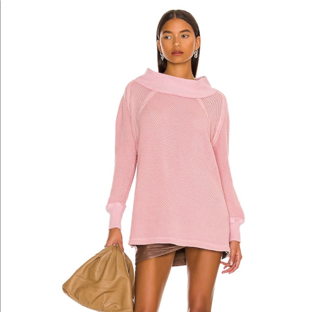 NWT Free People We the Free People She's A Keeper Sweater Faded Coral XS - Picture 2 of 11